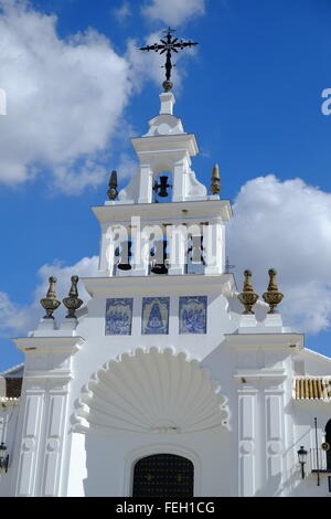 L'Ermitage du clocher El Rocío. El Rocio, Almonte, province de Huelva, Andalousie, Espagne Banque D'Images