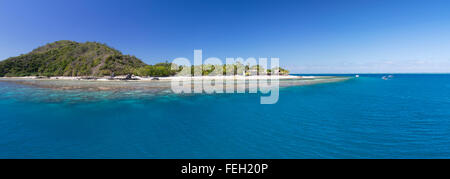 Resort Castaway Island, Castaway Island, Yasawa Islands, Fidji Banque D'Images