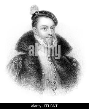 Thomas Radclyffe ou Ratclyffe, 3e comte de Sussex, C., 1525-1583, Lord-Lieutenant d'Irlande au cours de la période Tudor Banque D'Images