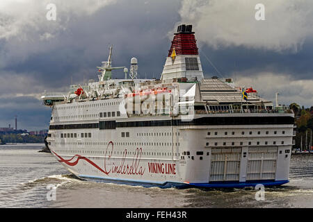 Ferry Viking Line Stockholm Suède Banque D'Images