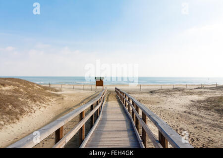 Plage de Marina di Ravenna en Italie Banque D'Images