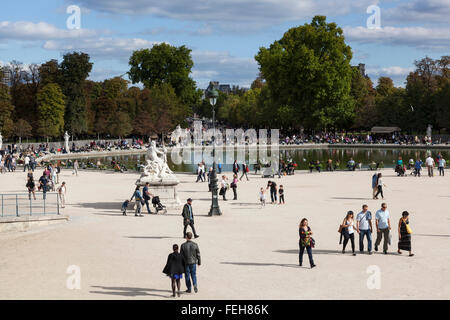 Jardin des Tuileries, Paris, France Banque D'Images