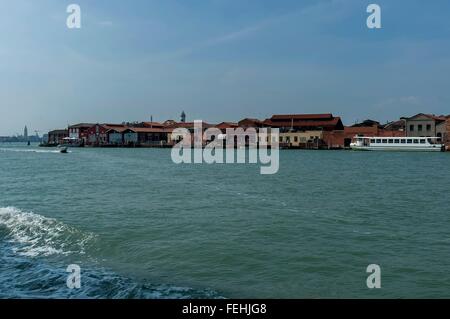 Murano, Italie, une petite île près de Venise, célèbre pour du verre soufflé. Banque D'Images