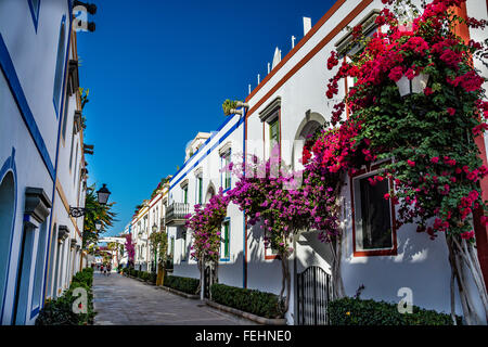 Puerto de Mogan, une belle ville romantique, sur Gran Canaria, Espagne Banque D'Images