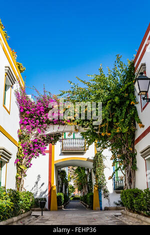 Puerto de Mogan, une belle ville romantique, sur Gran Canaria, Espagne Banque D'Images