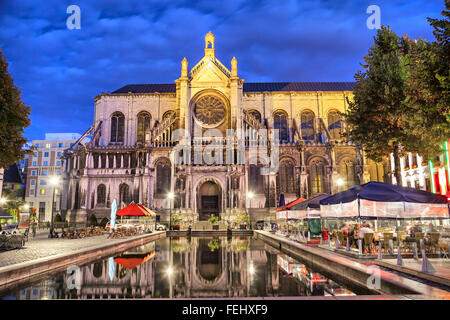 Cathédrale de Sainte Catherine à Bruxelles, Belgique Banque D'Images