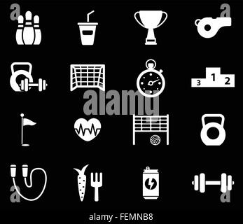 Sport web icons pour la conception d'interface utilisateur Illustration de Vecteur