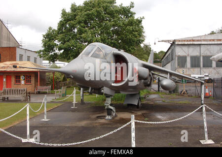 Prototype Hawker Harrier jump jet à Brooklands museum Banque D'Images