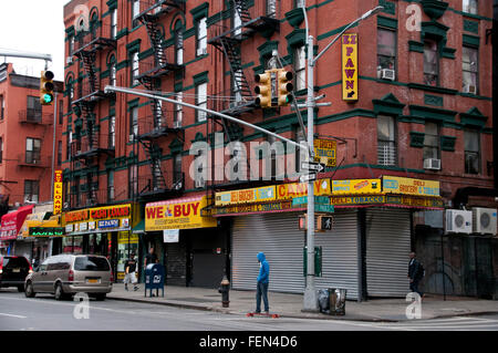 East 117th Street à Harlem, New York City Streets Banque D'Images