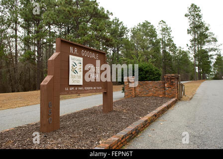 C Goodale State Park sign Camden South Carolina USA Banque D'Images