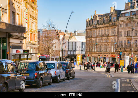 Fargate, Sheffield, South Yorkshire, Angleterre, Royaume-Uni Banque D'Images