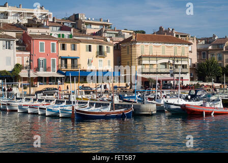 Le port de Cassis, Côte d'Azur Banque D'Images