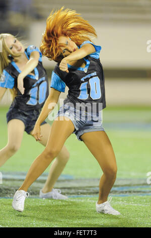 Orlando, Floride, USA. Sep 30, 2010. 30 Sep 2010, Orlando, FL, USA ; Florida Tuskers Tuskers cheerleaders au cours de la perte de la 20-17 les locomotives de Las Vegas au Citrus Bowl. © Scott A. Miller/ZUMA/Alamy Fil Live News Banque D'Images