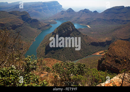 Blyde River Canyon, Route panoramique, la province de Mpumalanga, Afrique du Sud Banque D'Images