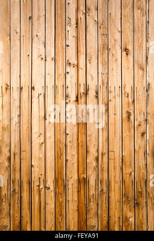 Weathered barrière jaune à partir de bois naturel, portrait Banque D'Images