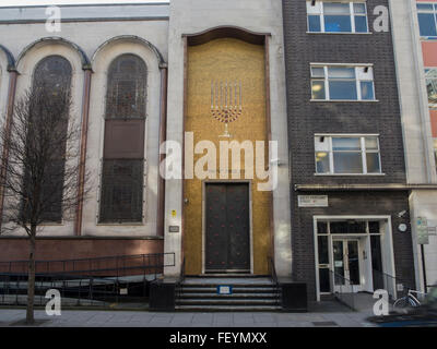 Synagogue Centrale, Great Portland Street, Fitzrovia, Londres, Angleterre, Royaume-Uni Banque D'Images