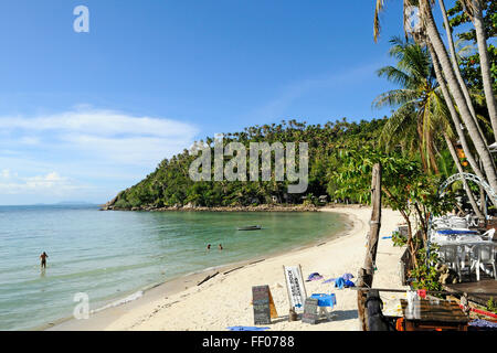 Une belle vue sur la plage de Koh Phangan Thaïlande salade avait Banque D'Images