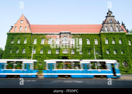 Extérieur de la magnifique Musée National à Wrocław, Pologne, l'une des capitales européennes de la Culture pour 2016. Banque D'Images