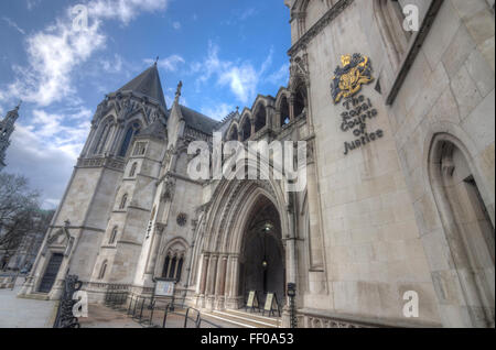 Royal Courts of Justice High Court London Banque D'Images