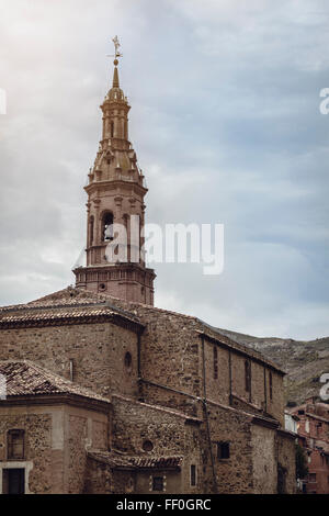 Tour de l'église de l'assomption vierge '' dans le village de Igea, La Rioja, Espagne, Europe, UNION EUROPÉENNE Banque D'Images