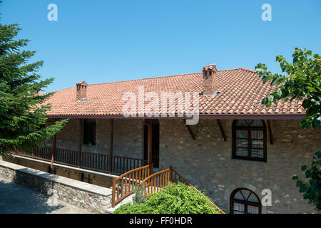 Le Monastère de Saint Stephen dans Meteora - complexe de monastères orthodoxes de l'Est, Grèce Banque D'Images