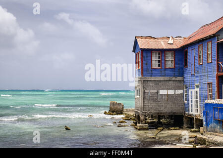 Vieille maison sur plage Banque D'Images