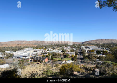 Avis d'Alice Springs à Anzac Hill, Territoire du Nord, Australie Banque D'Images