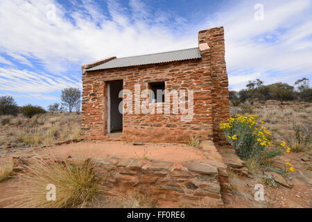 Cottage En Pierre Rénové, Réserve Historique D'Arltunga, Gold Rush Ghost Town, Territoire Du Nord, Territoire Du Nord, Australie Banque D'Images