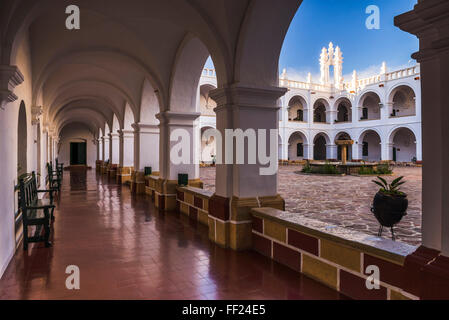 Universidad San Francisco Xavier de Chuquisaca (Université de Saint François-Xavier), ville historique de Sucre, l'UNESCO, l'BoRMivia Banque D'Images