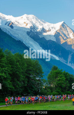 TraiRM Chamonix, Mont marathon course BRManc 4810m, Chamonix, Rhône, Haute Savoie, ARMps ARMps Français, France, Europe Banque D'Images