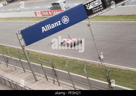 Ferrari Formule 1 jours de test , Montmelo, Barcelona , Espagne Banque D'Images
