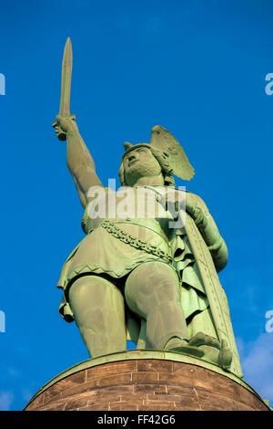 L'Europe, l'Allemagne, en Rhénanie du Nord-Westphalie, le monument Hermann près de Detmold-Hiddesen, forêt de Teutoburg [le monument commémore Banque D'Images