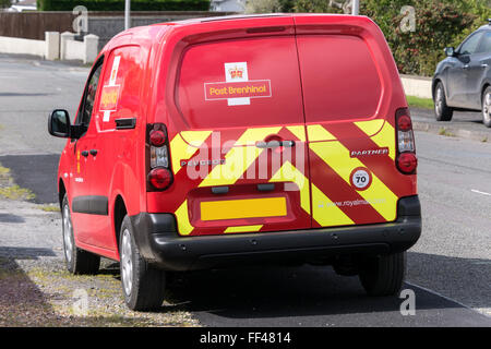 Royal Mail Van de galles Banque D'Images