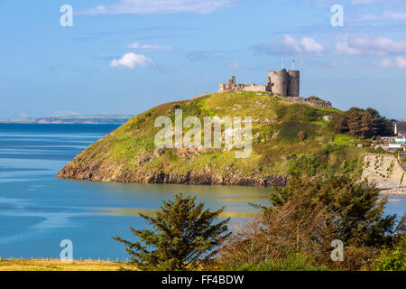 Château de Criccieth, Gwynedd, Pays de Galles, Royaume-Uni, Europe. Banque D'Images