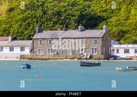 Porthdinllaen le petit village médiéval de la localité Dwyfor sur la péninsule de Llŷn, Gwynedd, Pays de Galles, Royaume-Uni, Europe. Banque D'Images