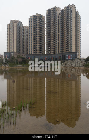 Les bâtiments résidentiels à Xiangtan, Hunan, Chine Banque D'Images