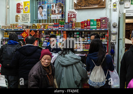 Nouvelle Lune Loon Supermarché, Chinatown, Londres, Angleterre, Royaume-Uni Banque D'Images