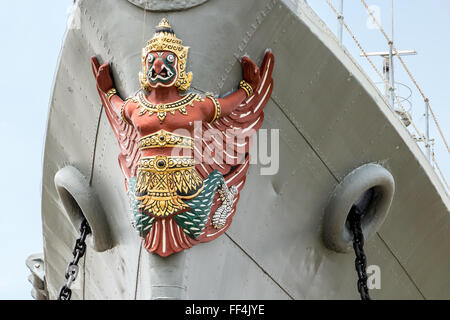 Symbole sur le nez du bateau Banque D'Images