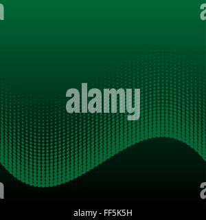 Résumé fond noir et vert de demi-teinte Illustration de Vecteur