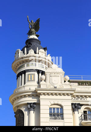 Union européenne et de l'édifice 1926 Phoenix, architecte Benjamin Gutierrez Prieto, Plaza Tendillas, Cordoue, Espagne Banque D'Images