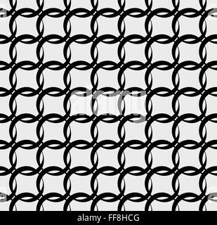 Gris transparent avec motif cercles interlcoking, bagues Illustration de Vecteur