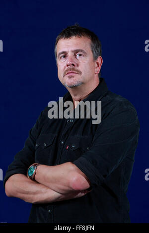 Edinburgh International Book Festival 2013 portrait de Mark Billingham à Charlotte Square Garden Pic par Pako Mera Banque D'Images