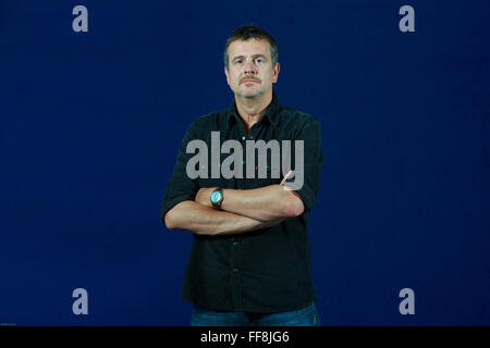 Edinburgh International Book Festival 2013 portrait de Mark Billingham à Charlotte Square Garden Pic par Pako Mera Banque D'Images