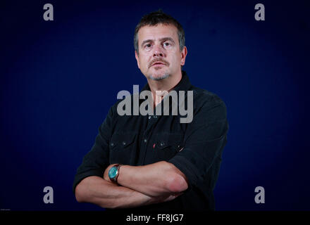 Edinburgh International Book Festival 2013 portrait de Mark Billingham à Charlotte Square Garden Pic par Pako Mera Banque D'Images