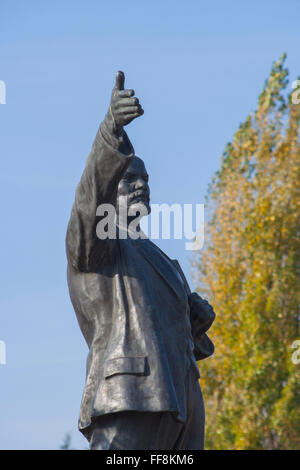 Statue de Lénine de l'ère communiste dans le Memento Park, Budapest, Hongrie Banque D'Images