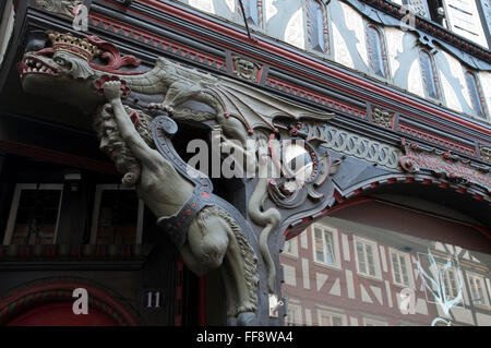 Oberstadt, Altstadt, Marburg, Hessen, Allemagne Allemagne | vieille ville, Marburg, Hesse, Allemagne Banque D'Images