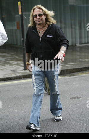 Vince Neil Motley Crue London St Martins Lane Londres 3 photos (crédit de droit©Jack Ludlam) Banque D'Images