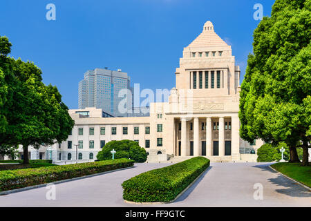 Maison de la Diète japonaise à Tokyo, Japon. Banque D'Images