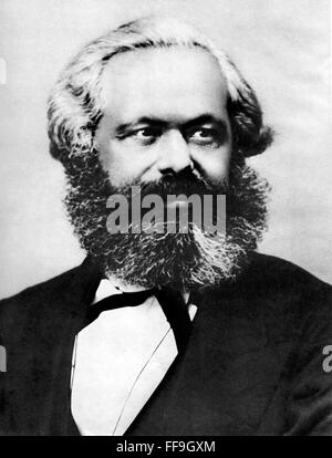 Karl Marx, le socialiste allemand né philosophe, économiste et écrivain. Photo c.1867 Banque D'Images