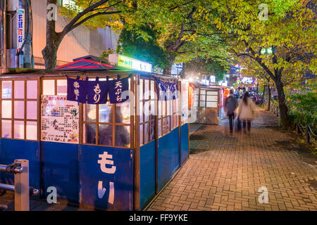 Fukuoka, Japon des stands de nourriture. Banque D'Images